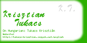 krisztian tukacs business card